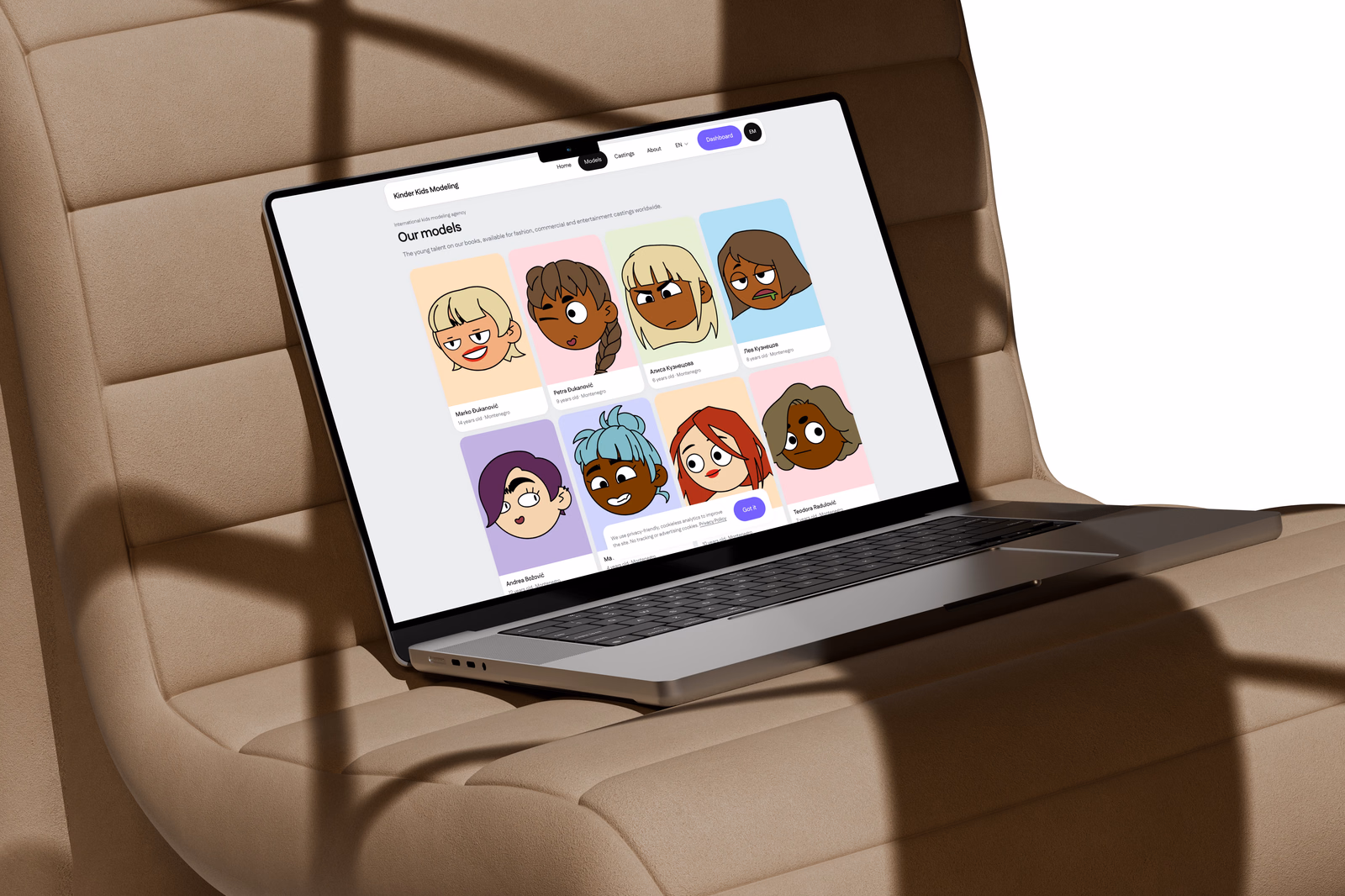 The public showcase of approved child model profiles